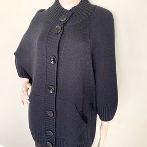 Fashionable European Wool Cardigan w/Pockets